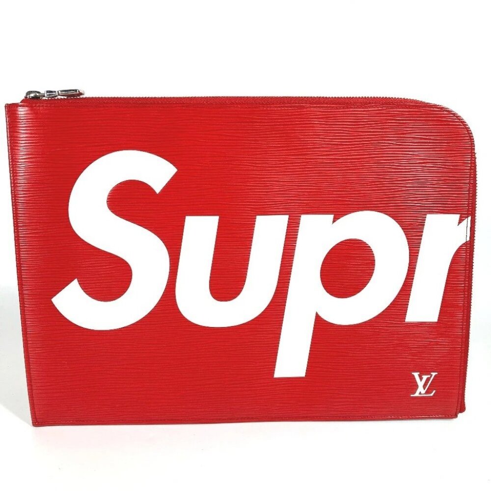 LOUIS VUITTON M67722 Epi Pochette Jules GM supreme collaboration bag Clutch